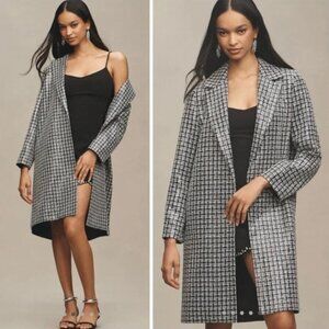 Mare Mare Anthropologie Sequin Tweed Long Coat NWT XS